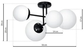 Csillár LIMA 4xE14/40W/230V
