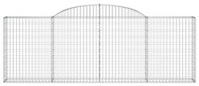 12 db íves horganyzott vas gabion kosár 300 x 30 x 100/120 cm