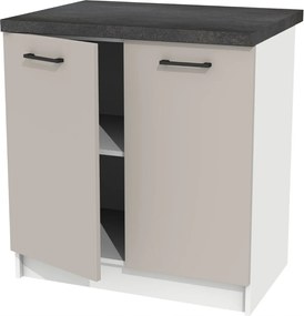 Alsó konyhaszekrény 80 cm Kasmír szett District Dark munkalappal