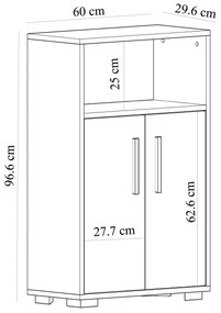 Szekrény Tokobi 2 (fehér) . 1094210