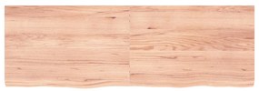 világosbarna kezelt tömör tölgyfa fali polc 180 x 60 x (2-6) cm