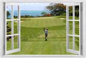 Poszterek 60x40 Golfozó a mezőn