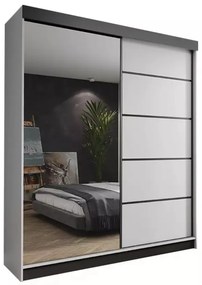 Amo 150 Tolóajtós Szekrény 150cm, Fehér