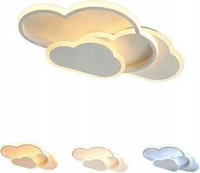 Led-es Függesztett Mennyezeti Lámpa Felhők Modern Nappaliba Fényerőszabályozható+ 42W