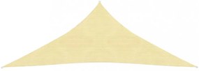bézs HDPE napvitorla 160 g/m² 3 x 3 x 3 m