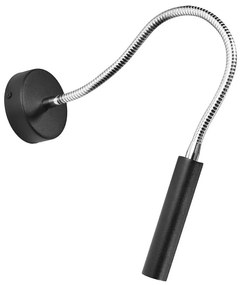 Sollux SL.0910 - Rugalmas kicsi lámpa AXIL 1xG9/12W/230V fekete