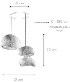 Függőlámpa - Wabi Sabi Stillforms - Betonszürke
