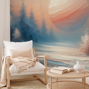 Fotótapéta - Téli naplemente (147x102 cm)