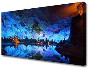 Vászonfotó Glacier Cave Fény 100x50 cm