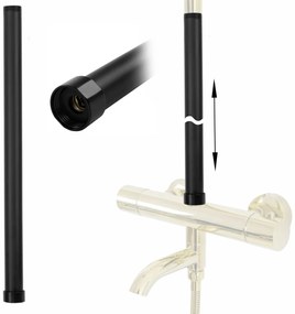 Hosszabbító kád-zuhany szetthez BLACK 50cm