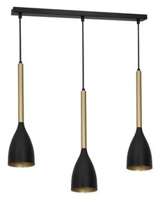 Csillár zsinóron ISTAPPAR 3xE27/60W/230V fekete/arany