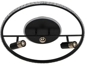 LED Dimmelhető mennyezeti lámpa LED/60W/230V 3000-6500K fekete + távirányítás