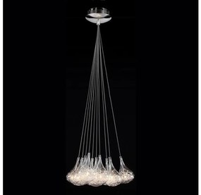 Searchlight 20017 - Csillár zsinóron 10xG4/20W/230V króm