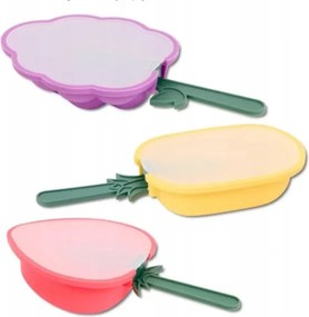 Fagylaltforma pĂĄlcikĂĄn 3 db ananĂĄsz eper szĆlĆ szilikon