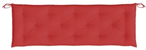 2 db piros oxford szövet kerti padpárna 150 x 50 x 7 cm