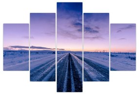 A téli út képe (150x105 cm)