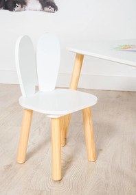 Ourbaby - Gyerek asztal és székek nyuszifülekkel Bunny