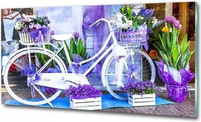 Fotó üvegkép Lisszabon villamos 125x50