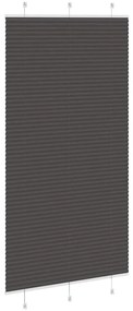 pliszírozott redőny fekete 110x200 cm szövetszélesség 109,4 cm