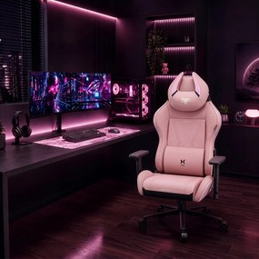 Rózsaszín szövet gamer szék X-Horn 2.0 Rainbow Pink, Normal