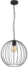 Csillár láncon MERCURE 1xE27/15W/230V fekete