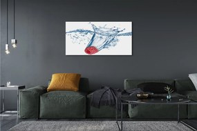 Canvas képek málna víz 125x50 cm