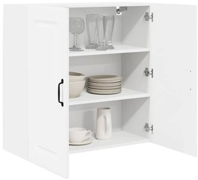Fali konyhaszekrény polcokkal Fehér 80 x 31 x 80 cm Faanyag