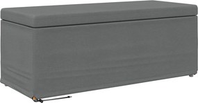 vidaXL Zsámoly Sötétszürke 101 x 41 x 40 cm Szövet és faszerkezet