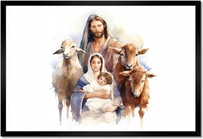 Poszterek keretben 60x40 Szent család