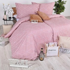 EMI Alya rosa flanel ágyhuzat: Standard egyszemélyes szett 1x (200x140) + 1x (90x70) cm