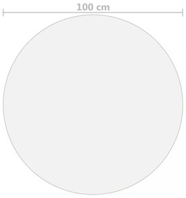 matt PVC védőabrosz Ø 100 cm 2 mm