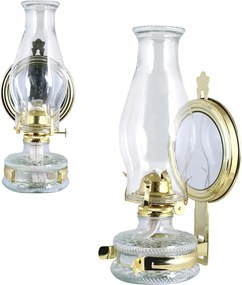 Olajlámpa Tükörrel Retro Üveg Lámpa Akasztós