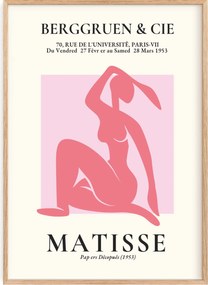 Poszter 30x40 Henri Matisse Papiers Découpés Női sziluett Berggruen 1953