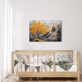 Kép – Arany fa a hegyekben (90x60 cm)