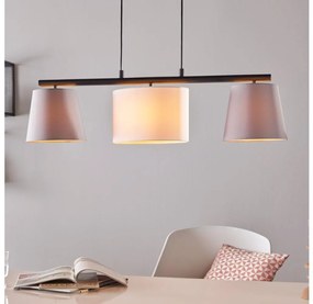 Eglo 55207 - Csillár zsinóron ALMEIDA 3xE14/25W/230V szürke