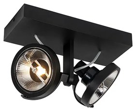 Modern fekete reflektor 2 lámpás - Master 111