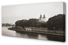 Canvas képek Krakow folyó híd 120x60 cm