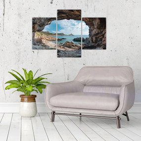 Kép - Barlang a tenger mellett (90x60 cm)