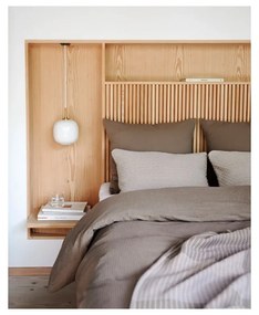 Wave Knit bézs pamut és gyapjú keverék párna, 40 x 60 cm - Södahl