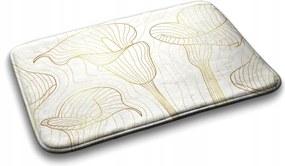 Puha fürdőszobaszőnyeg Vonalak Virágok 75x45 cm