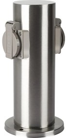 Brilagi Brilagi - Kültéri csatlakozós oszlop PILLAR 2Z 230V IP44 matt króm BG1532