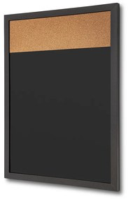 Combi Board tábla / parafa 45 × 60 cm, fekete