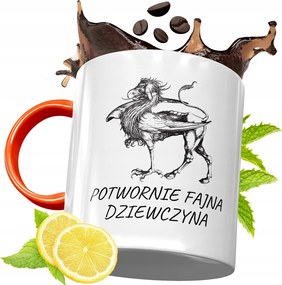 Narancssárga Bögre Lányoknak Ajándékba, fényképes nyomattal