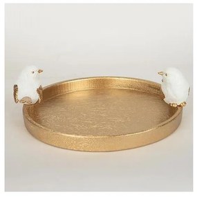 Asztali dekoráció tányér madarakkal 9,5x28x30,9 cm