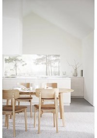 Konyakbarna-natúr színű bőr utánzat étkezőszék szett 2 db-os Wolcott – Rowico