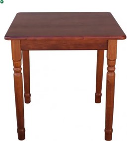 Étkezőasztal faragott lábbal 75x75 calvados