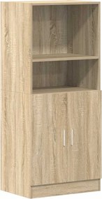 vidaXL sonoma tölgy színű szerelt fa konyhaszekrény 57x41,5x131,5 cm