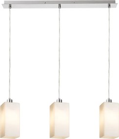 RENDL LIZ III 60 závěsná opálové sklo/matný nikl 230V LED E27 3x15W