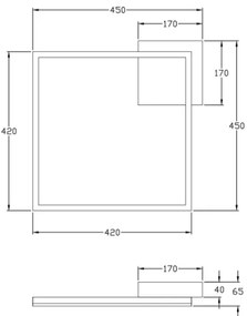Fabas Luce 3394-61-282 - LED Dimmelhető lámpa BARD 39W/230V 3000K antracit