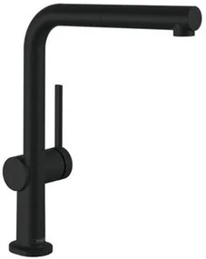 Hansgrohe Talis mosogató csaptelep kihúzható zuhannyal matt fekete 72845670